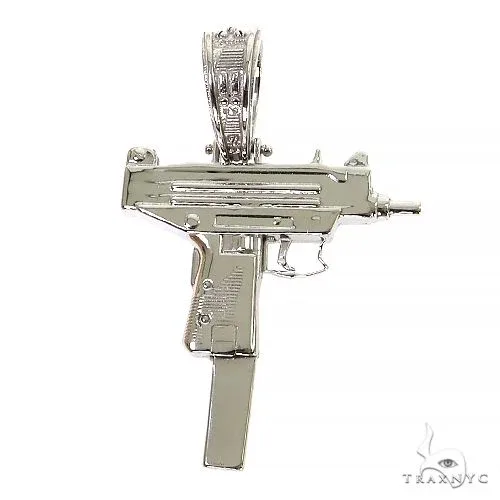 RINA - For Him CUSTOM 14K Gold Gun Pendant 68742 in Rose Gold – Pendant