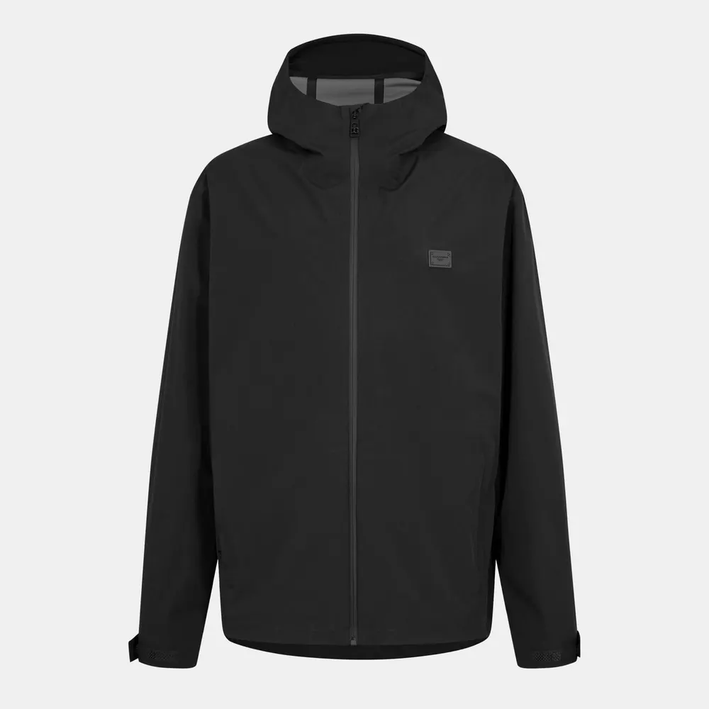 Dolce and Gabbana Men's Track Hooded Funnel Neck Long Sleeve Softshell Jacket