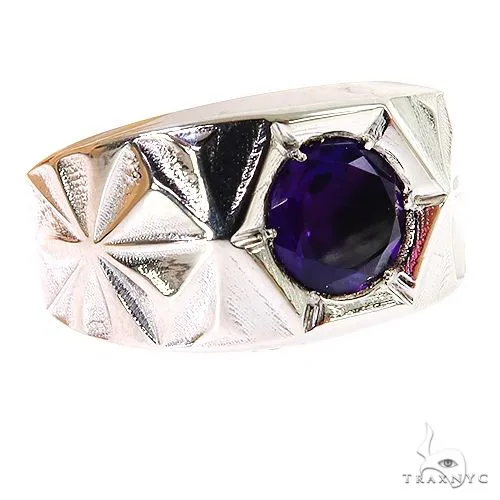 PIA - For Him GEMSTONES Solitary Tuxedo Amethyst Ring 68902 in Rose / 10 – Ring