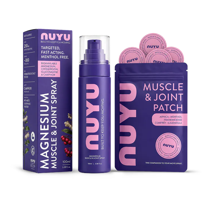 NUYU Magnesium Muscle & Joint Spray with 30 Movement Patches + Audio Magnesium Playlists detail 2