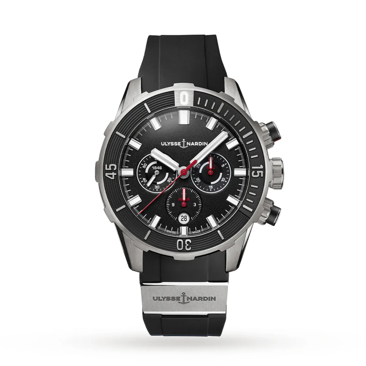 Ulysse Nardin Diver Chronograph 44mm Titanium Case And Bezel