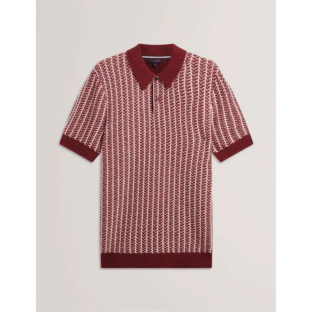 Ted Baker Men's Herringbone Short-Sleeve Polo Shirt