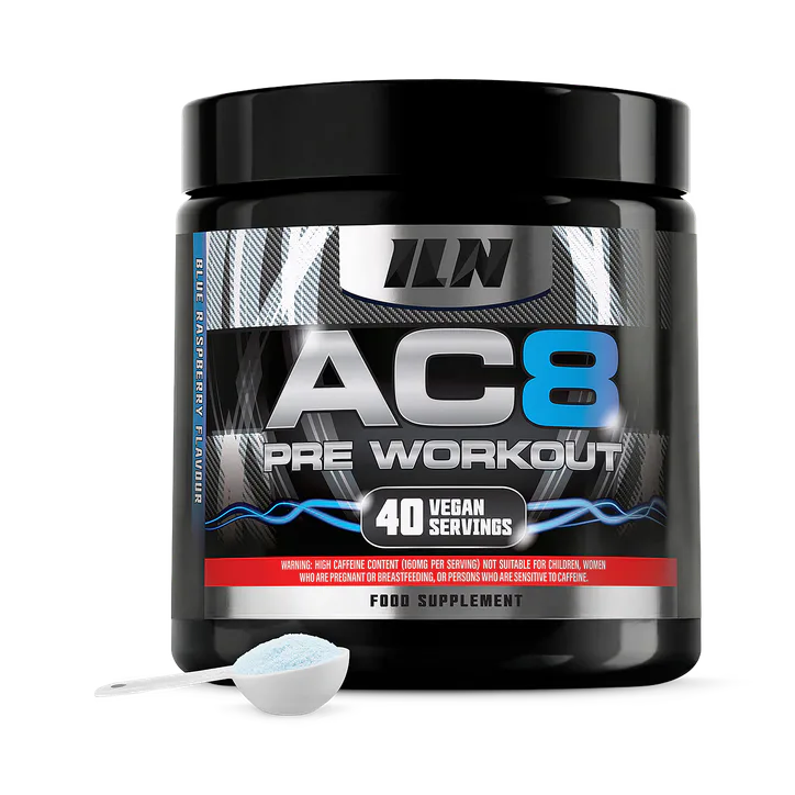 Iron Labs Nutrition AC8 Pre Workout Powder – Up to 6,660mg Actives Per Serving – With Creatine and Caffeine – Preworkout Supplement Drink 360g