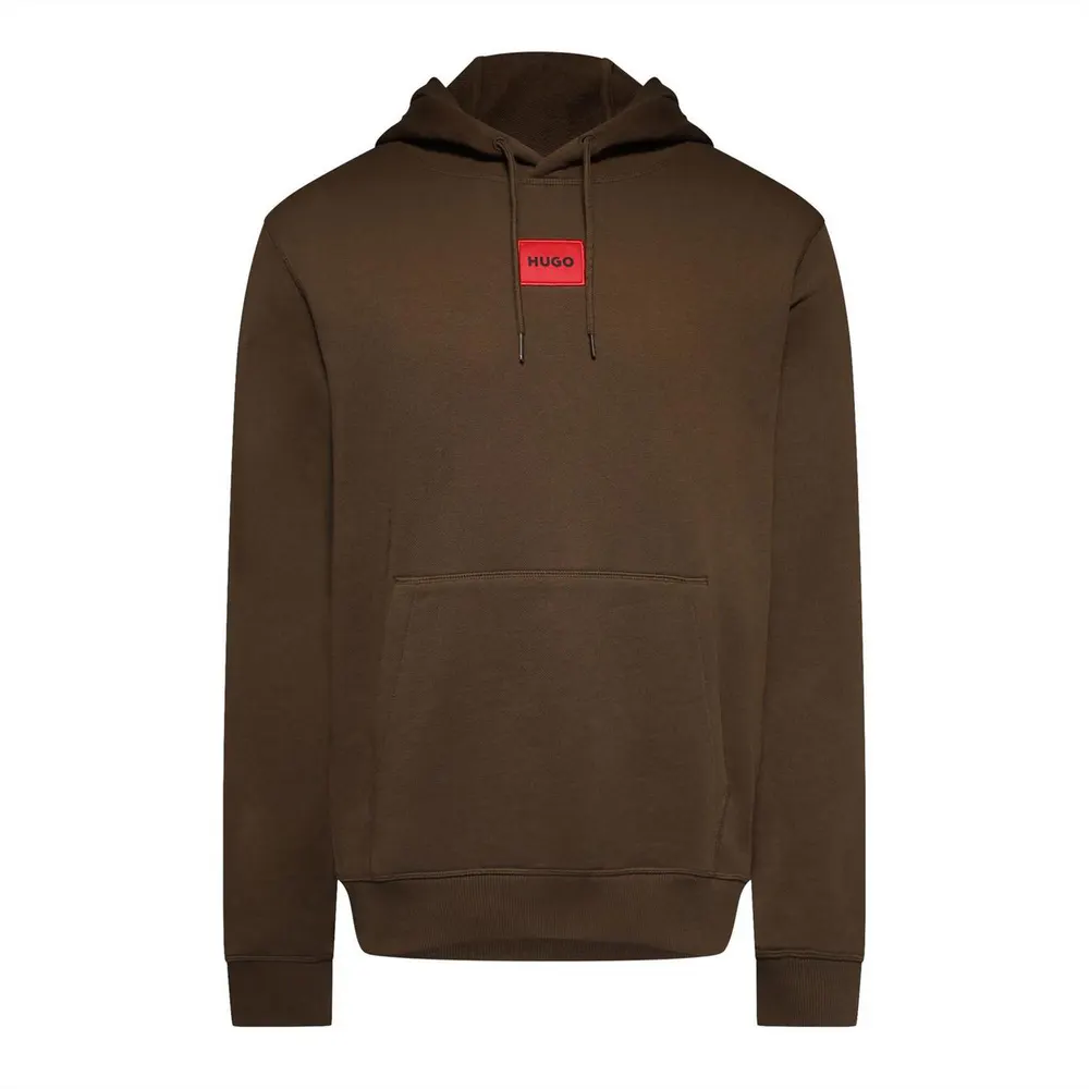Hugo Daratschi Cotton Terry Hoodie with Logo Label