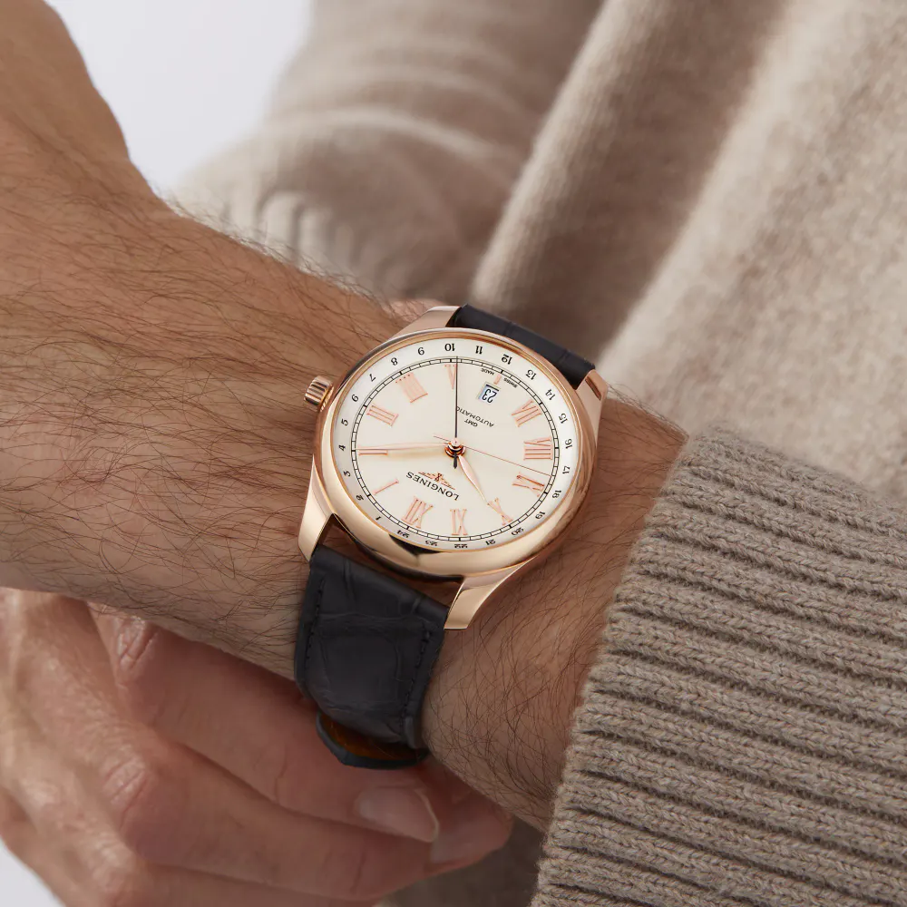 Longines Master Collection 40mm Automatic Rose Gold Mens Watch detail 2