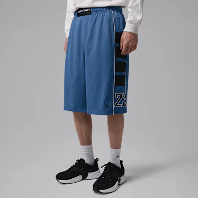 Jordan Brooklyn Men's Mesh Cat Scratch Shorts - True Blue/Black/Black/Black