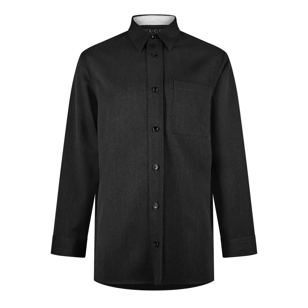 Gucci Wool Shirt With Embroidery