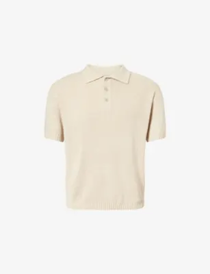 RAITH Sorelle Ribbed Knit Polo Shirt