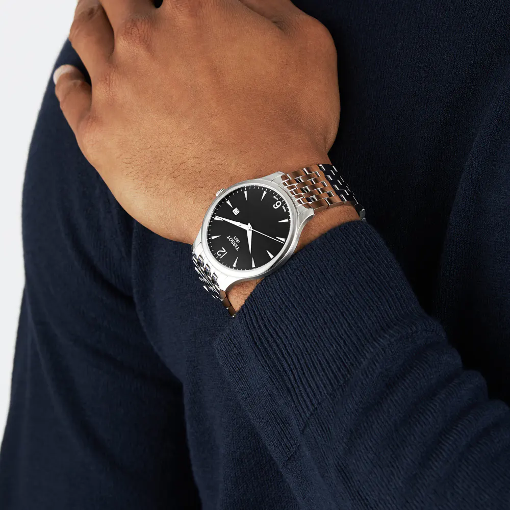 Tissot Tradition 42mm Mens Watch Black in Black, additional product view 3