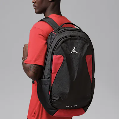 Jordan Pro Backpack (33L) - Black/Gym Red