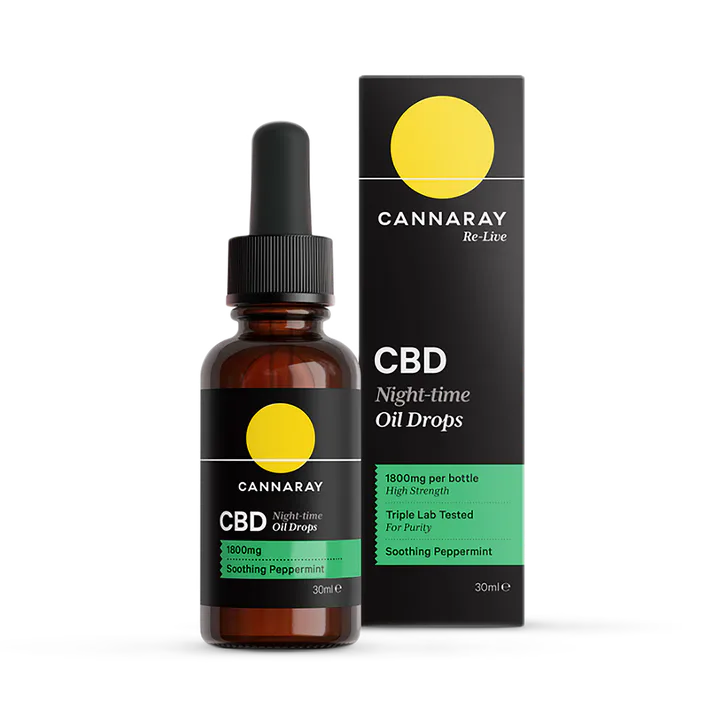 Cannaray Night-Time CBD Oil 1800mg 30ml
