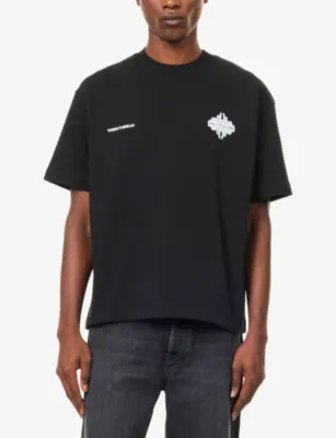 THE COUTURE CLUB Motion Blurred Emblem Short-Sleeve Cotton T-Shirt detail 3