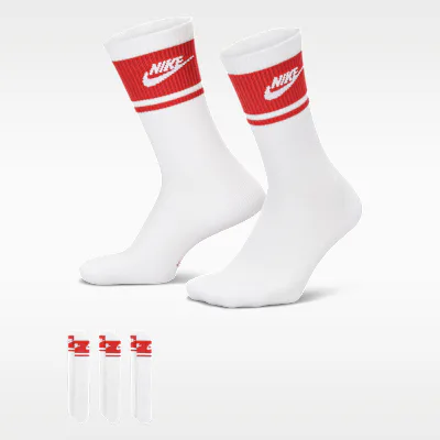 Nike Everyday Elevated Crew Socks (3 Pairs) - Multi-Colour in Multi-Colour – Nike men's and unisex