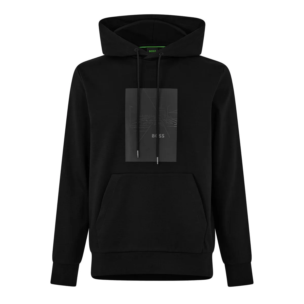 Boss Men's Soody Mirror Cotton Over the Head Hoodie