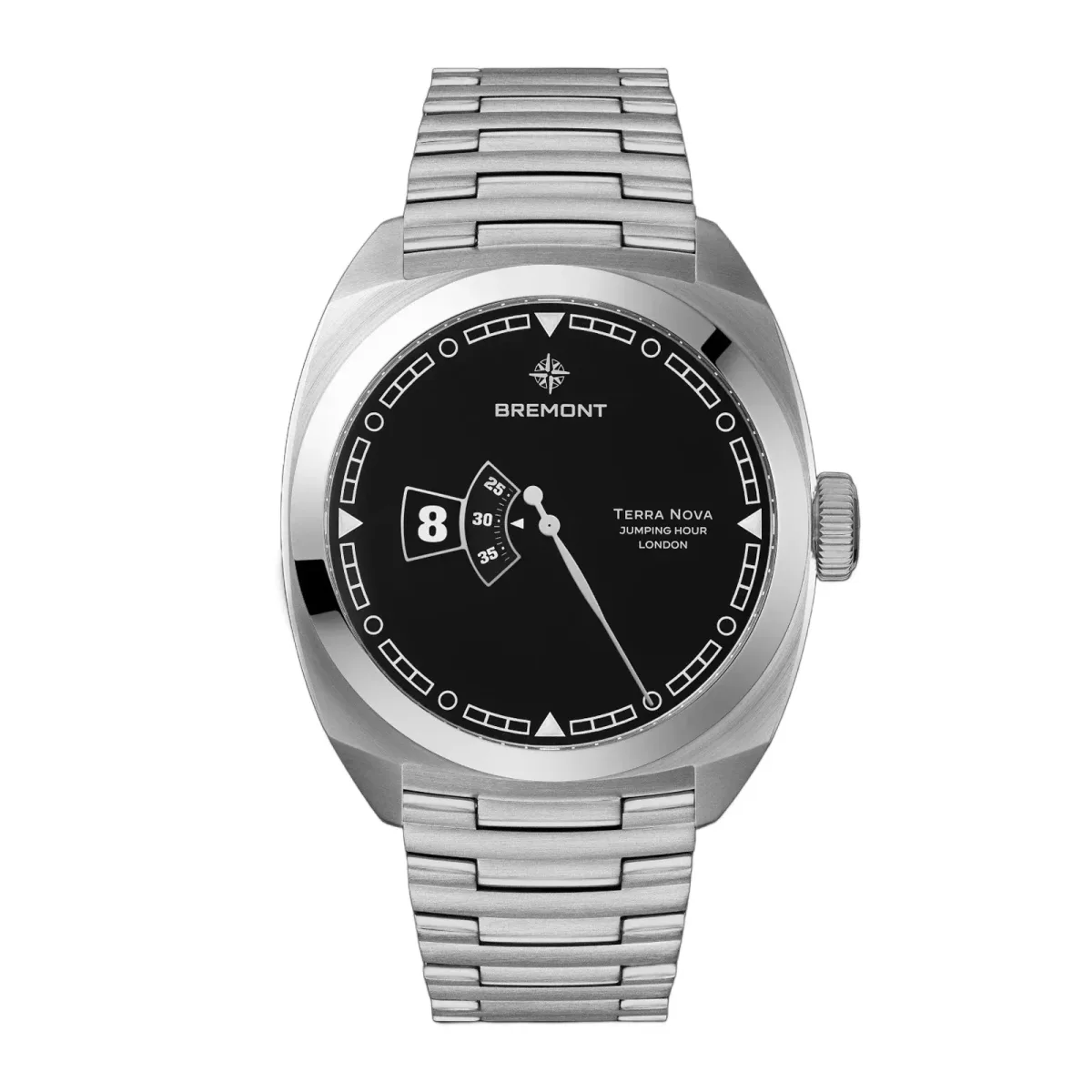 Bremont Terra Nova Automatic 40.5mm Jumping Hour Unisex Watch Black