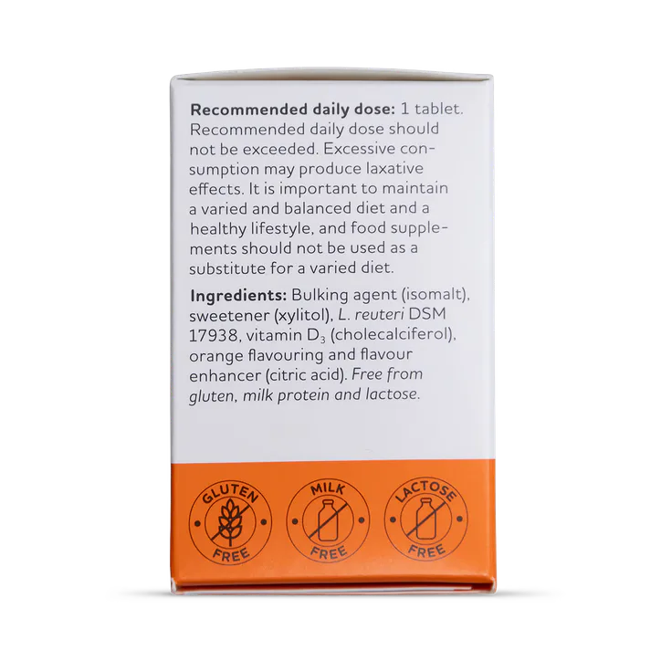 BioGaia Protectis Tablets with Vitamin D3 Orange 20 µg 30 Tablets, additional product view 3
