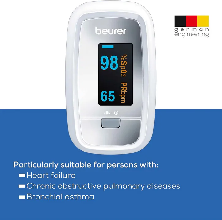 Beurer Pulse Oximeter Silver PO30, additional product view 3