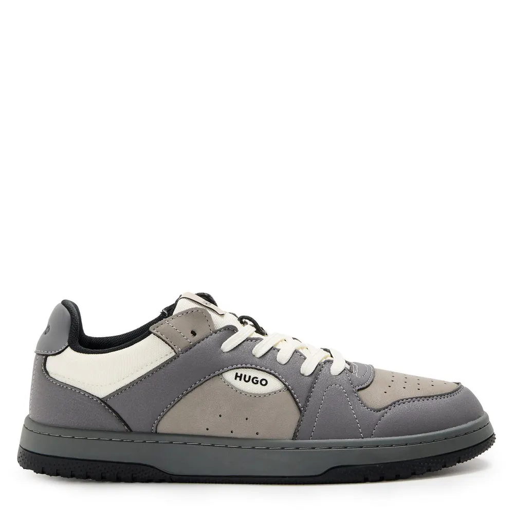 Hugo Logo Trainers in Medium Grey – Footwear