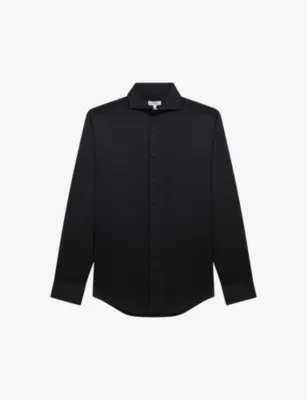 REISS Storm slim-fit cotton-twill shirt