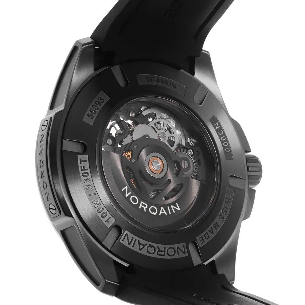 Norqain Independence Skeleton Black 42mm in Black, additional product view 3