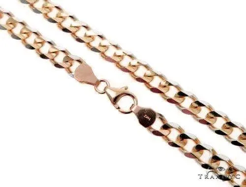 JALGAS - ASTOURIAN 18K Yellow Gold Curb Link Chain 24 Inches 8mm 66378