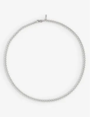 EMANUELE BICOCCHI Knot-chain brand-engraved 925 sterling-silver necklace