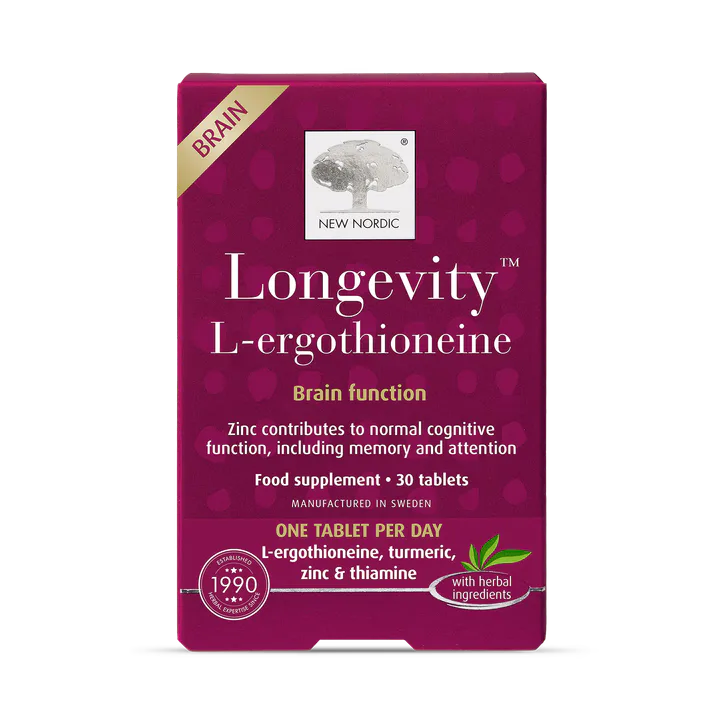 New Nordic Longevity L-ergothioneine Brain Function 30 Tablets