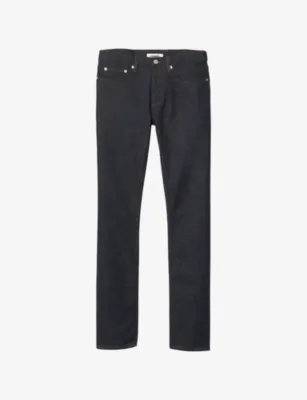SANDRO Slim-Fit Mid-Rise Tapered Stretch-Denim Jeans - Denim - Jean detail 2