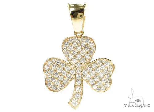 RINA - For Him FACTORY Prong Diamond Clover Pendant 37346 in Rose Gold – Pendant