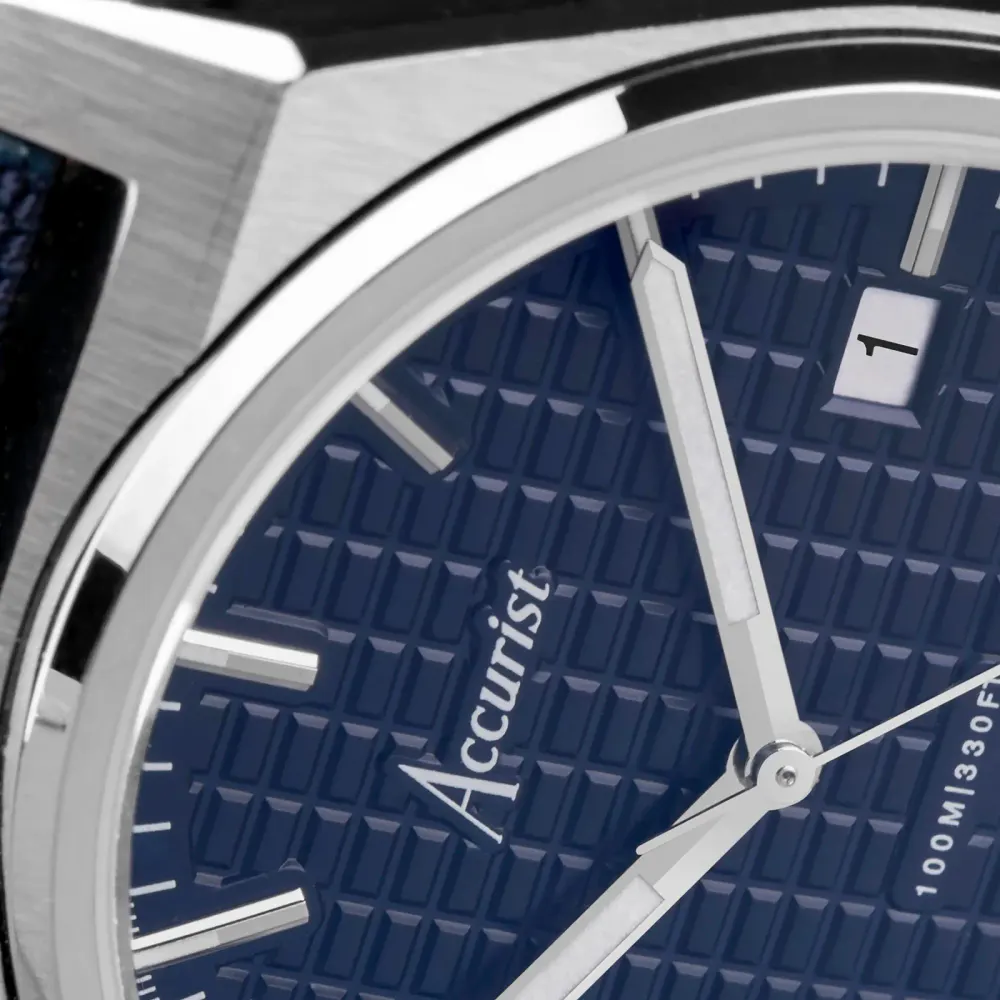 Accurist Origin Blue Canvas Strap Mens Watch detail 3