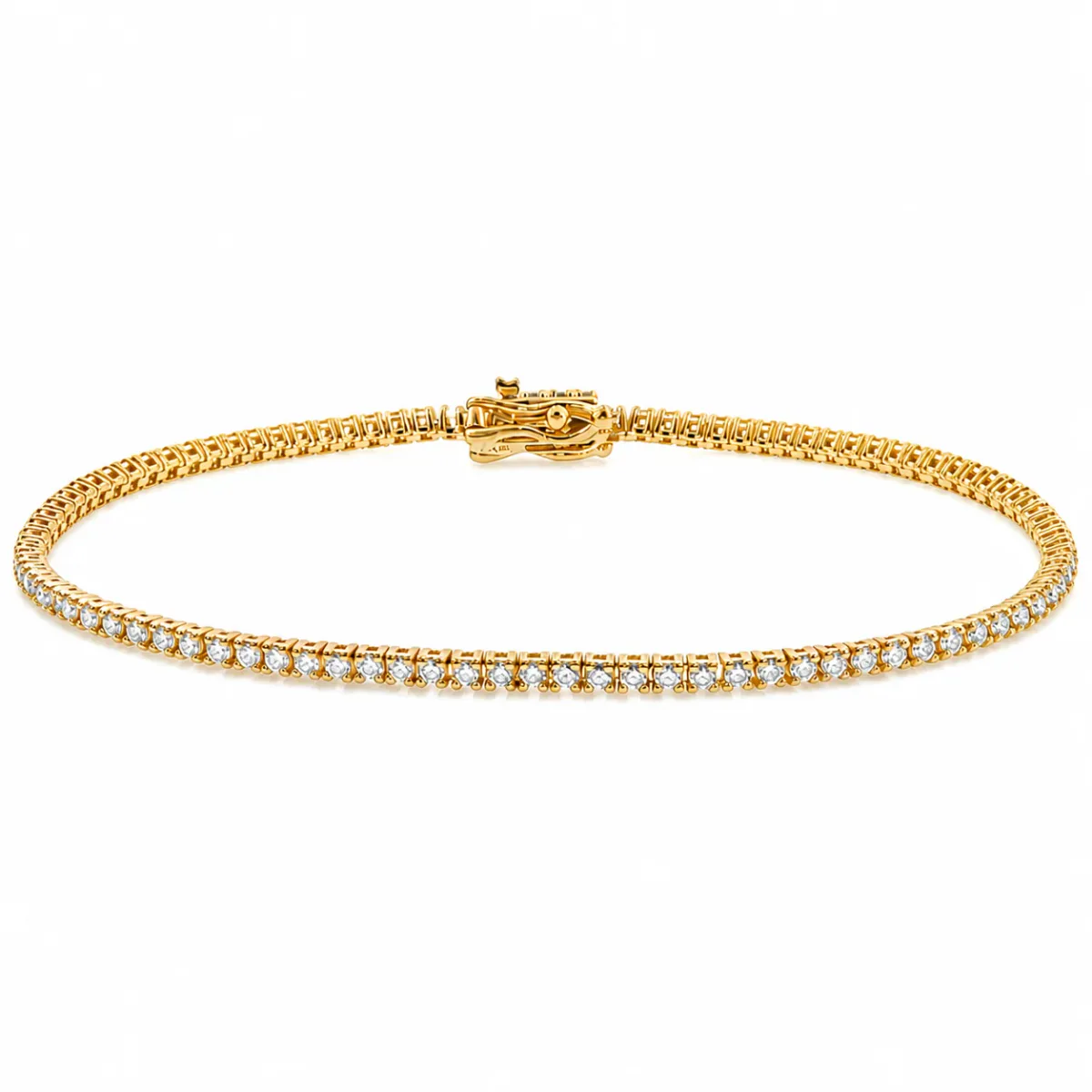 AHMED - MOON JEWELRY 1.5 Pt Natural Diamond Tennis Bracelet 71657