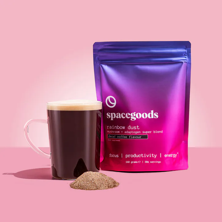 Spacegoods Rainbow Dust Decaf Coffee Superfood Powder 240g, additional product view 2