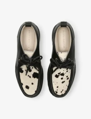 DUKE & DEXTER Moby Cow-Print Leather Loafer Boots - EUR 45 / 11 UK MEN detail 2