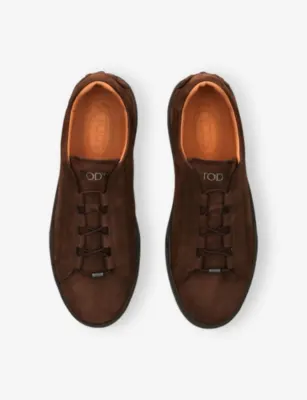 TODS Sportivo Suede Trainers - EUR 43 / 9 UK MEN in DARK BROWN, additional product view 2