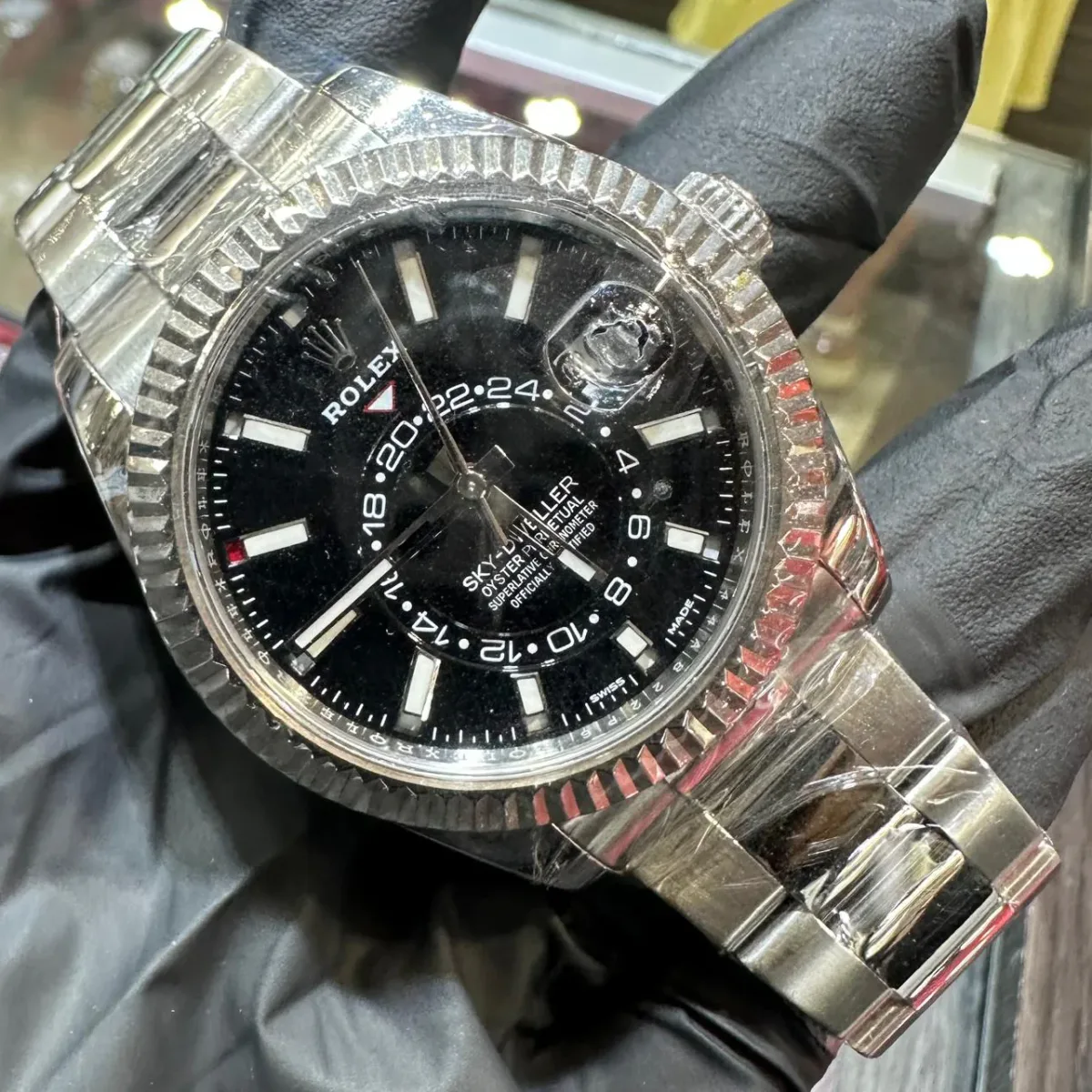 ANKUR - For Him WATCHES Rolex Sky-Dweller 42mm | Oystersteel | Black Dial – Watch