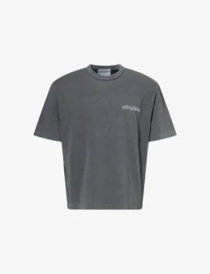 MKI MIYUKI-ZOKU Slub Exclusive Logo-Print Cotton T-Shirt - PIGMENT BLACK