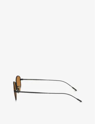 OLIVER PEOPLES OV1347ST Sirry Oval-Frame Titanium Sunglasses detail 3
