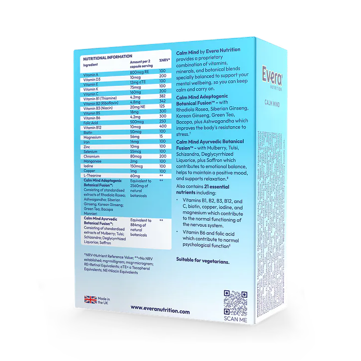 Evera Nutrition Calm Mind 60 Capsules detail 2