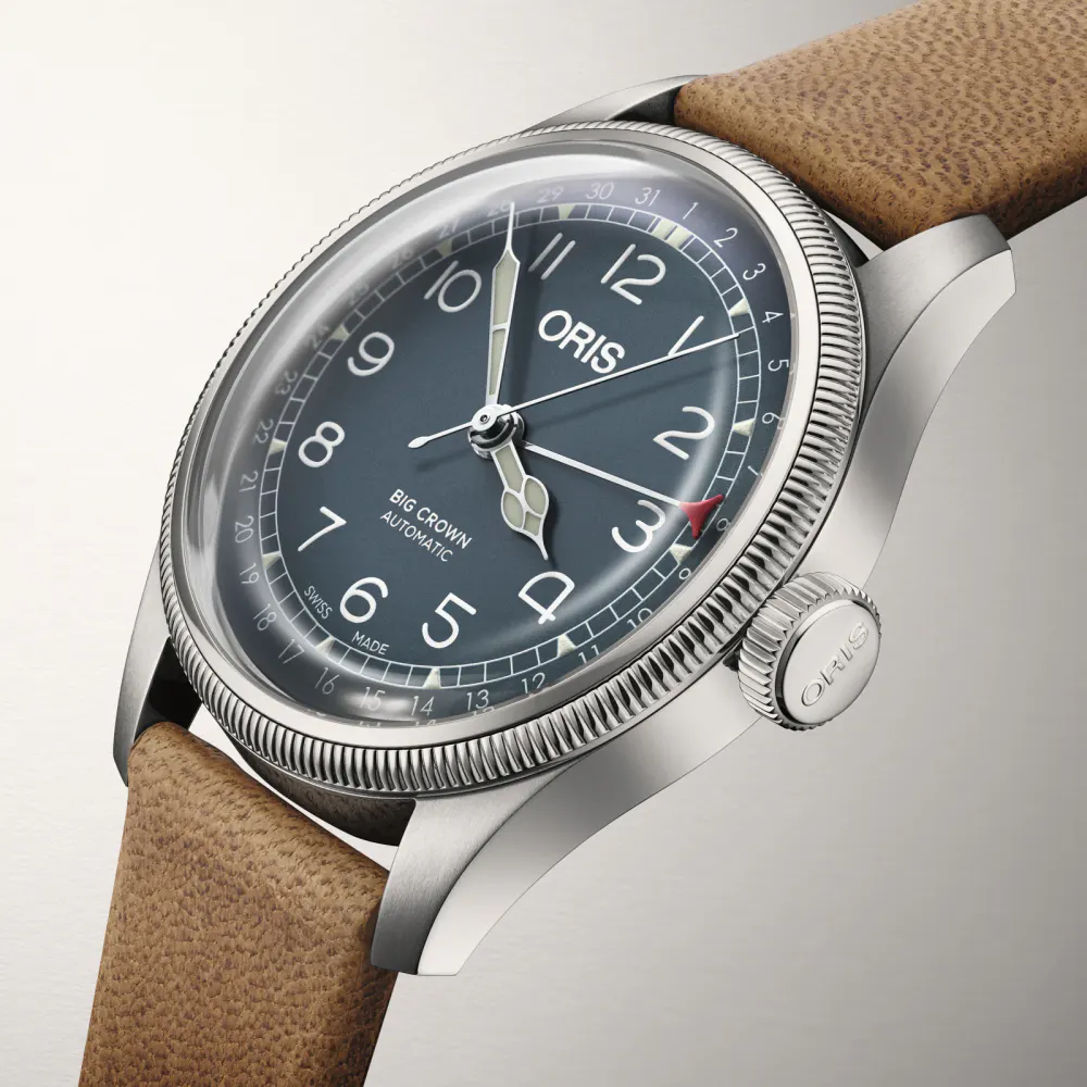 Oris Big Crown Pointer Date 40mm Mens Watch Blue detail 3
