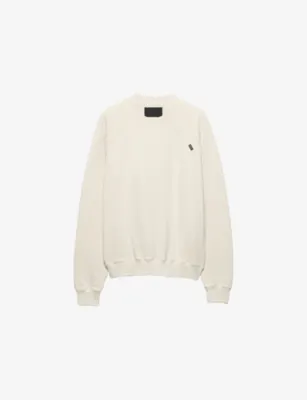 PRADA Branded Crewneck Cotton-Jersey Sweatshirt