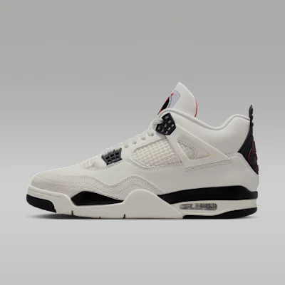 Jordan Air Jordan 4 Retro 'Flight Club' Men's Shoes - Sail/University Red/Black in Sail/University Red/Black – Nike men's and unisex