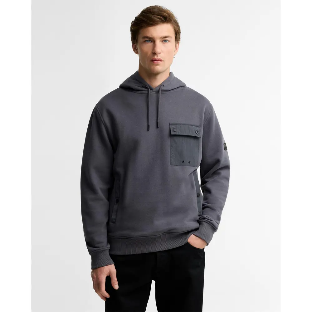 Barbour International Men's Inline Over the Head Cotton Hoodie detail 3