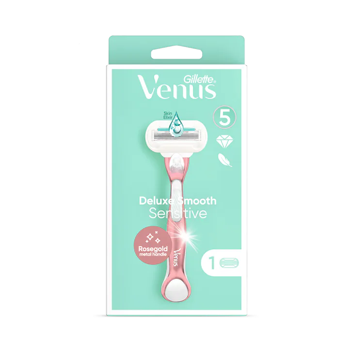 Venus Deluxe Smooth Sensitive RoseGold Razor - 1 Blade, additional product view 2