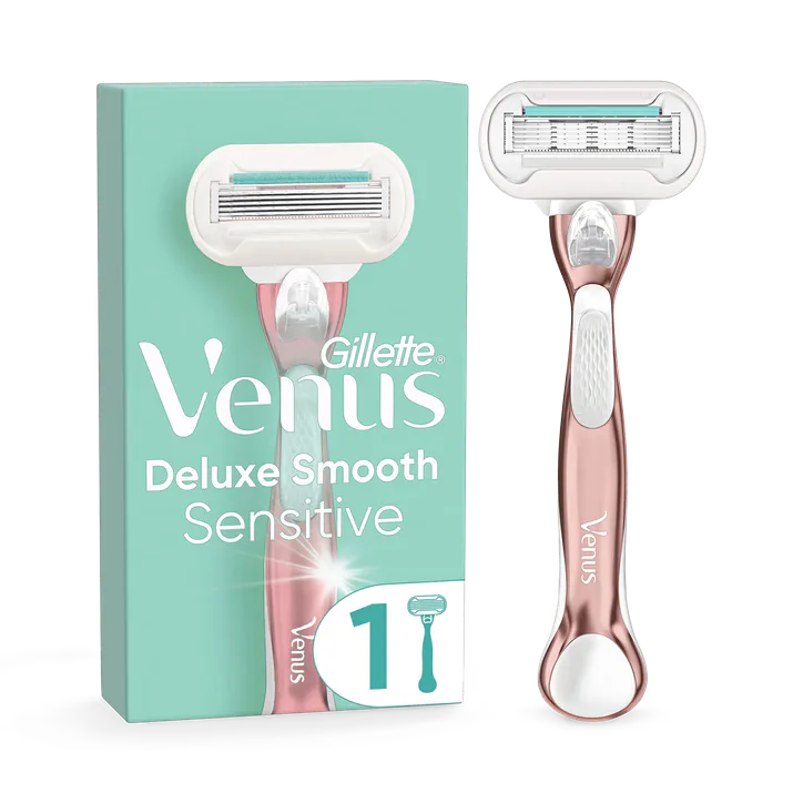 Venus Deluxe Smooth Sensitive RoseGold Razor - 1 Blade