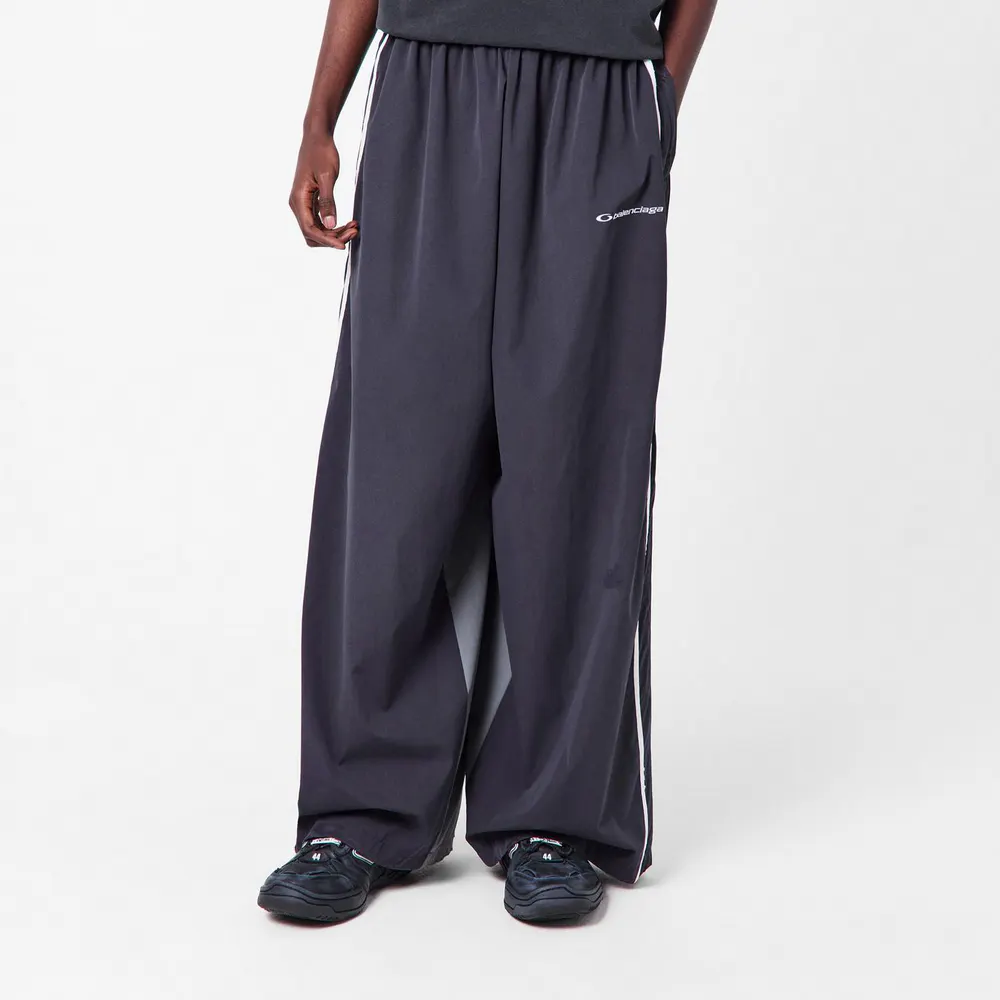 Balenciaga Men's Athletic Tracksuit in Black/Grey, additional product view 3