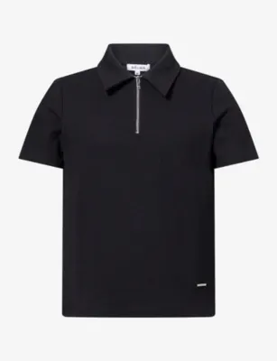 BELIER Edwin Textured Cotton-Blend Polo Shirt