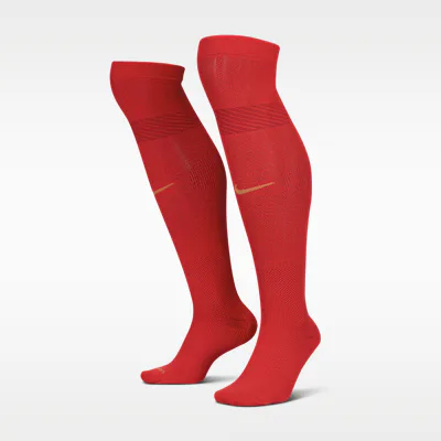 Nike FFF VaporFast Home Nike Dri-FIT ADV Football Knee-High Socks - University Red/Metallic Copper
