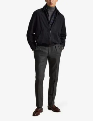 POLO RALPH LAUREN Classic-Collar Suede Jacket in COLLECTION NAVY, additional product view 2