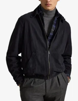 POLO RALPH LAUREN Classic-Collar Suede Jacket in COLLECTION NAVY, additional product view 3