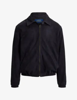 POLO RALPH LAUREN Classic-Collar Suede Jacket in COLLECTION NAVY – Mens | Coats & jackets | Leather jackets | Suede
